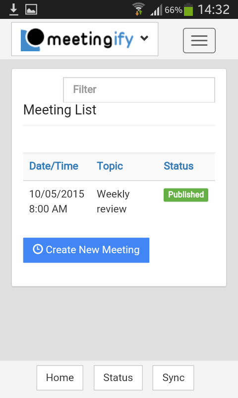 edit the meeting list